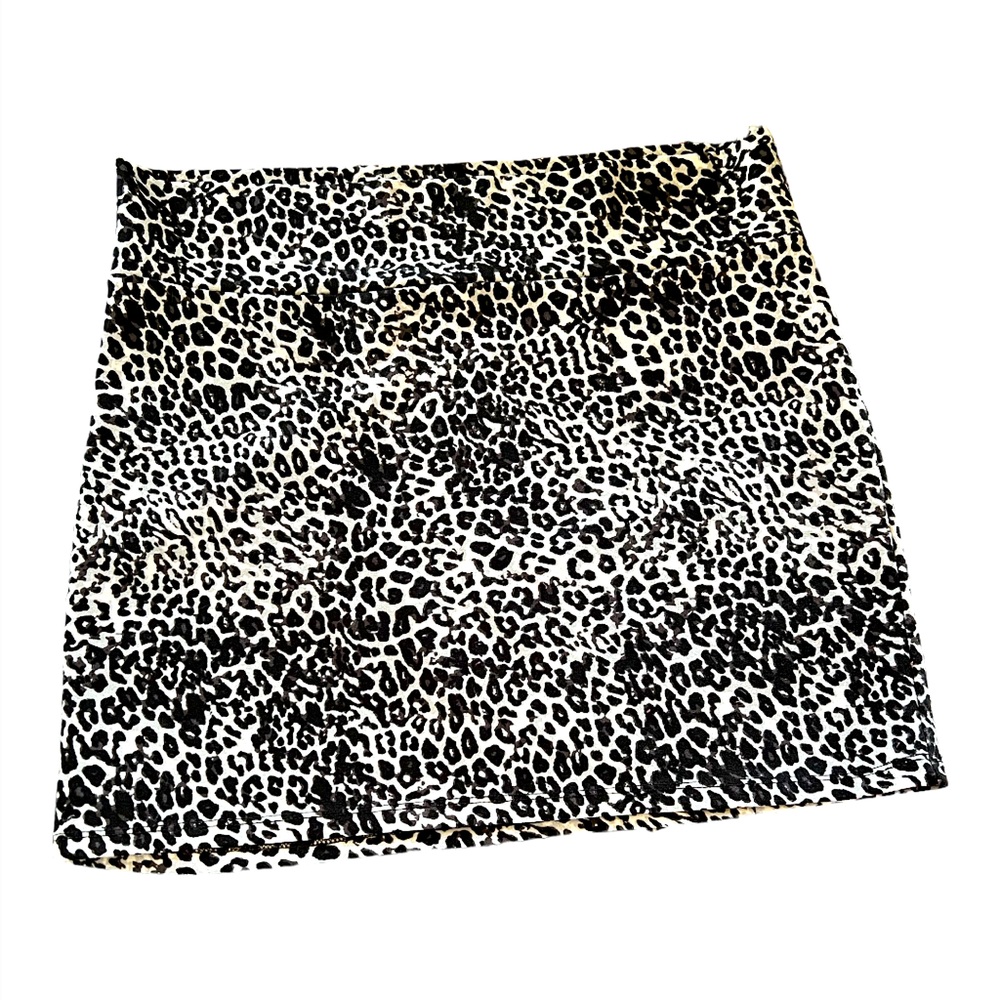 Leopard Animal Print Mini Skirt - Size  US L